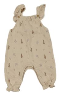 Smetanové laclové tepláky s králíčky - Peter Rabbit a volánky M&S