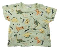 Světlezelené tričko s dinosaury orsolino 