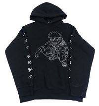 Černá mikina s Naruto a kapucí H&M