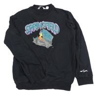 Čierna mikina s panem Burnsem - Simpsonovi H&M