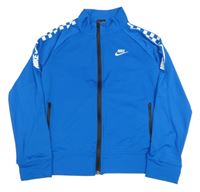 Modrá sportovní propínací mikina Nike
