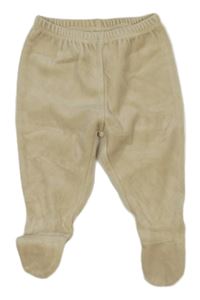 Béžové sametové polodupky Chicco