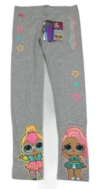 Nové - Šedé melírované legíny s L.O.L. Surprise Primark