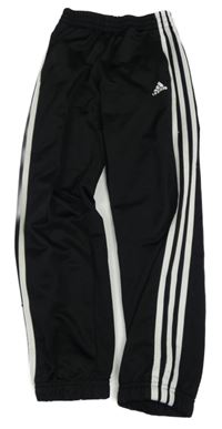 Černé sportovní tepláky s logem Adidas
