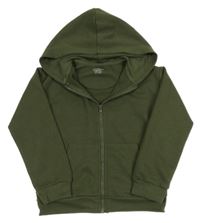 Khaki prešívaná prepínaci mikina s kapucňou Primark