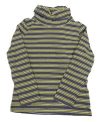 Tmavošedo-žltý pruhovaný rolák Lupilu