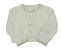 Smotanový prepínaci sveter s bodkami Matalan