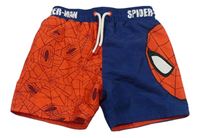 Červeno-modré plážové kraťasy so Spidermanem Marvel