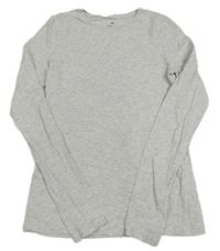 Sivé melírované tričko H&M