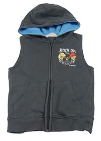 Tmavosivá prepínaci tepláková vesta s Angry Birds a kapucňou H&M
