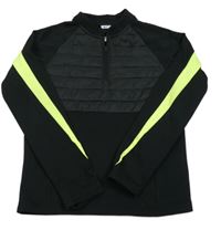 Černá funkční bundomikina s neónovým pruhom zn. Nike