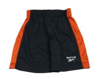 Čierno-červené športové kraťasy s logom Reebok