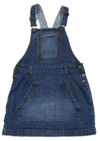 Tmavomodré rifľové na traké šaty s vreckom Fat Face