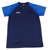 Tmavomodro-modré sportovní tričko 