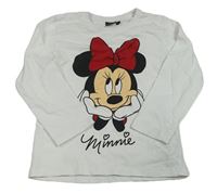 Bílé triko s Minnie Disney