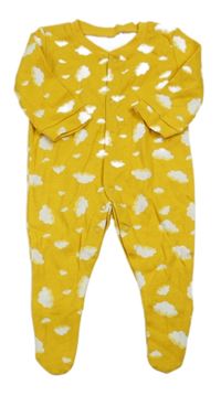 Žltý overal s mráčikmi