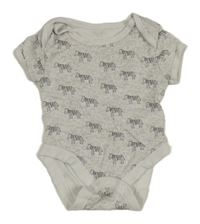 Svetlosivé body so zebrami Primark