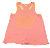 Neónově ružový top s nápisom Pocopiano