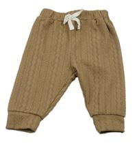 Hnedé vzorované tepláky