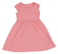 Neónově ružové melírované šaty H&M