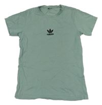 Zelené tričko s logem Adidas