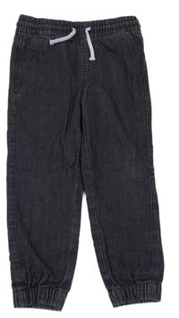 Tmavosivé cuff teplákové rifle Denim Co.