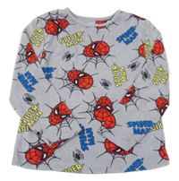 Sivá plyšová mikina so Spidermany Marvel