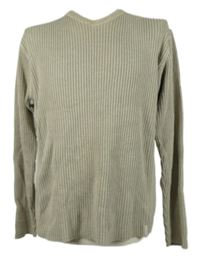 Pánský béžový žebrovaný svetr Next 