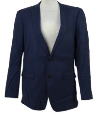 Pánské tmavomodré slim sako Remus Uomo
