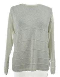 Dámský bílý pruhovaný svetr C&A