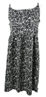 Nové - Dámske čierno-biele vzorované bavlnené šaty George