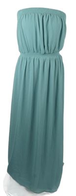 Dámské světlemodré žoržetové dlouhé šaty Esprit 