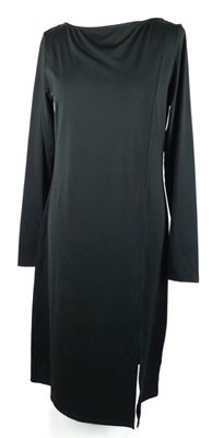 Dámské černé šaty s rozparkem South 