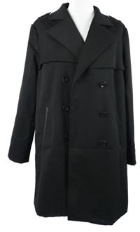 Dámský černý jarní kabát H&M