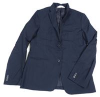 Tmavomodré slavnosní sako H&M