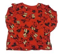 Červené triko s Minnie Disney