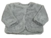 Svetlosivá kožušinová zateplená bunda Matalan