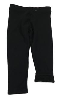 Čierne zateplené legíny Primark