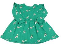 Zelené teplákové šaty s obrázky Dunnes