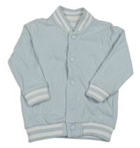 Světlemodro-biela baseballová mikina F&F