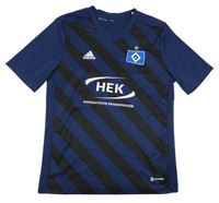 Tmavomodro-černý fotbalový dres HAMBURGER SV MAX Adidas