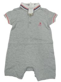 Nové - Sivý kraťasový overal M&Co.