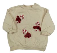 Smotanová mikina s 3D mašličkami H&M