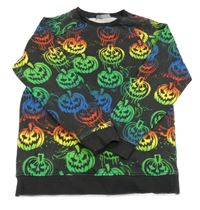 Čierno-farebná mikina s dýněmi George