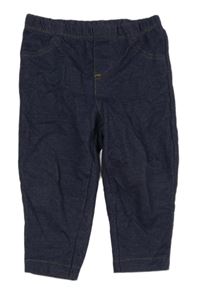 Tmavomodré legíny riflového vzhledu