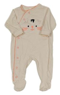 Světlemeruňkový overal s tygrem a neonovým lemem H&M