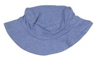 Modro-biely pruhovaný bavlnený klobúk F&F