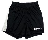 Čierno-biele športové kraťasy Craft