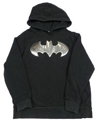 Černá mikina s Batmanem a kapucí H&M