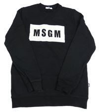 Černá mikina s nápisem MSGN